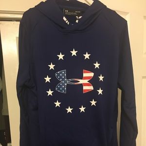 Blue USA under armour hoodie